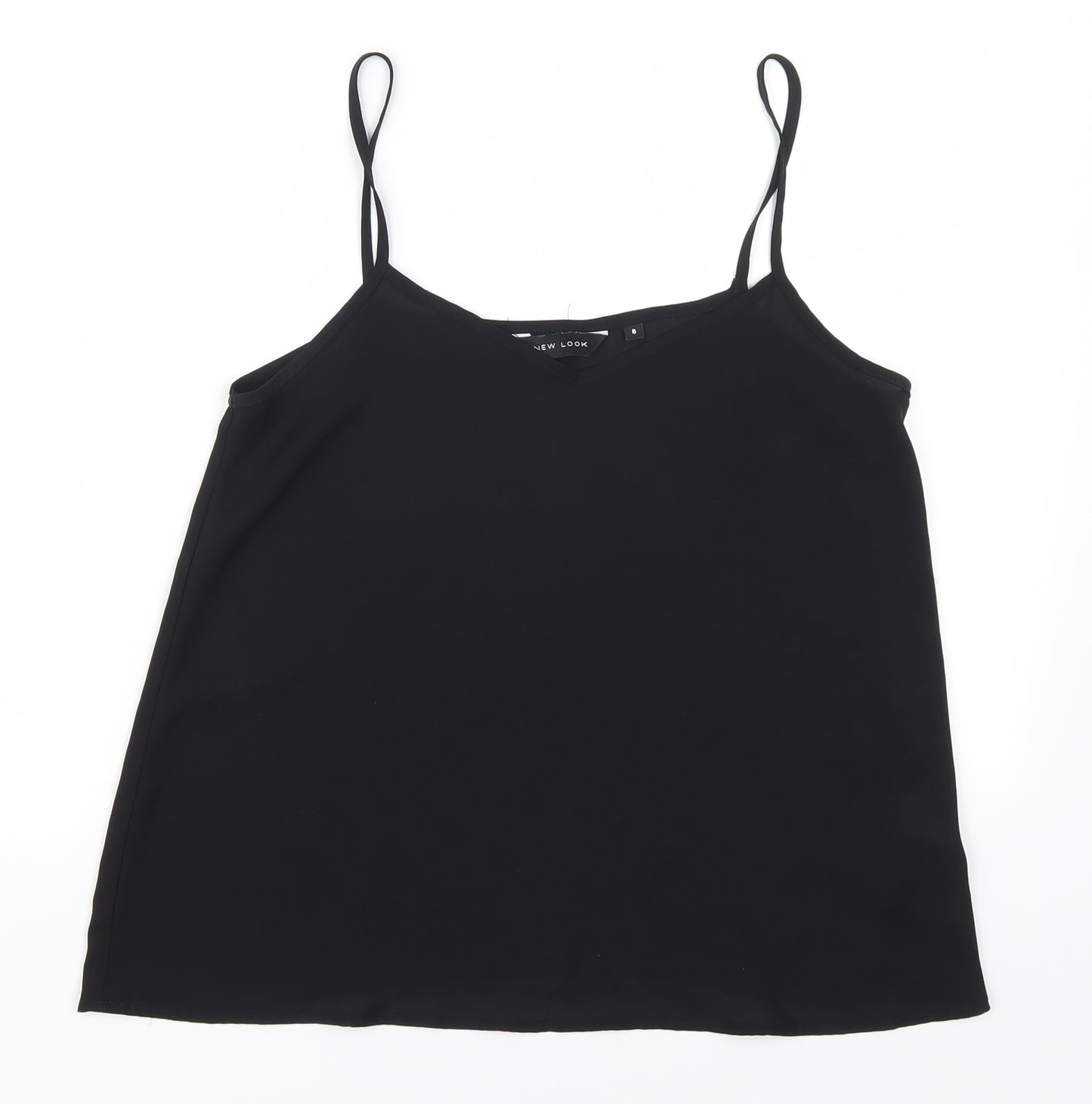 New Look Womens Black   Basic Tank Size 8