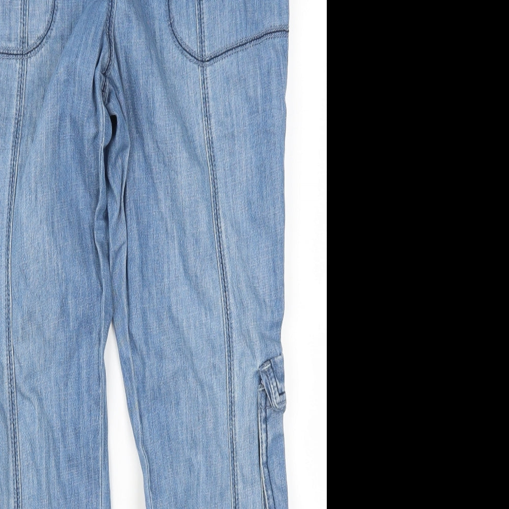 George Womens Blue  Denim Straight Jeans Size 14 L30 in - Slouch fit