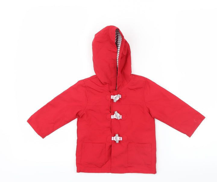 George Girls Red Trench Coat Coat Size 6-9 Months