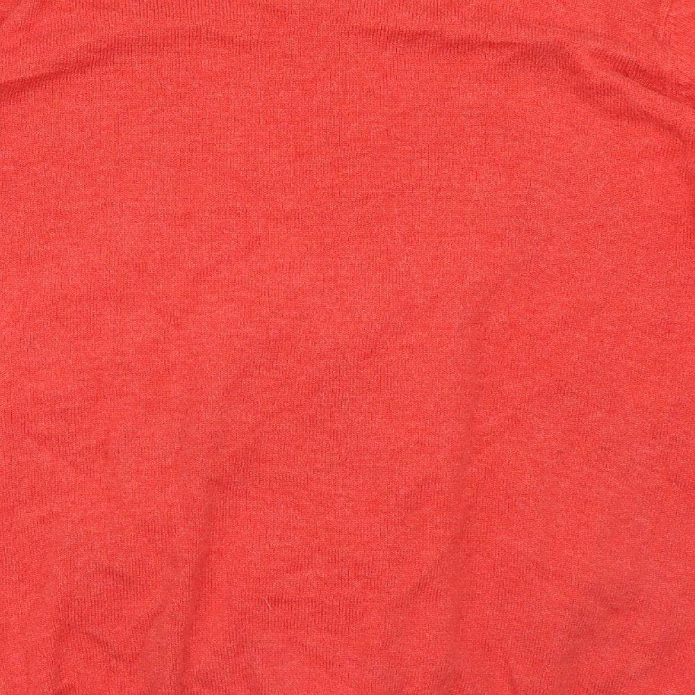 Rocha.John Rocha Womens Red  Knit Cardigan Jumper Size 18