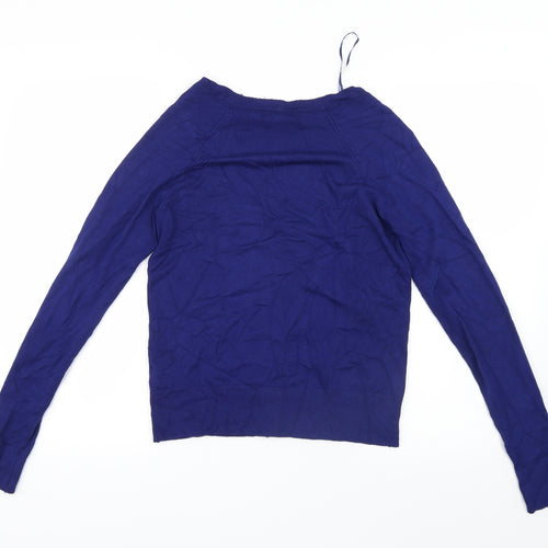 New Look Womens Blue  Knit Cardigan Jumper Size 10