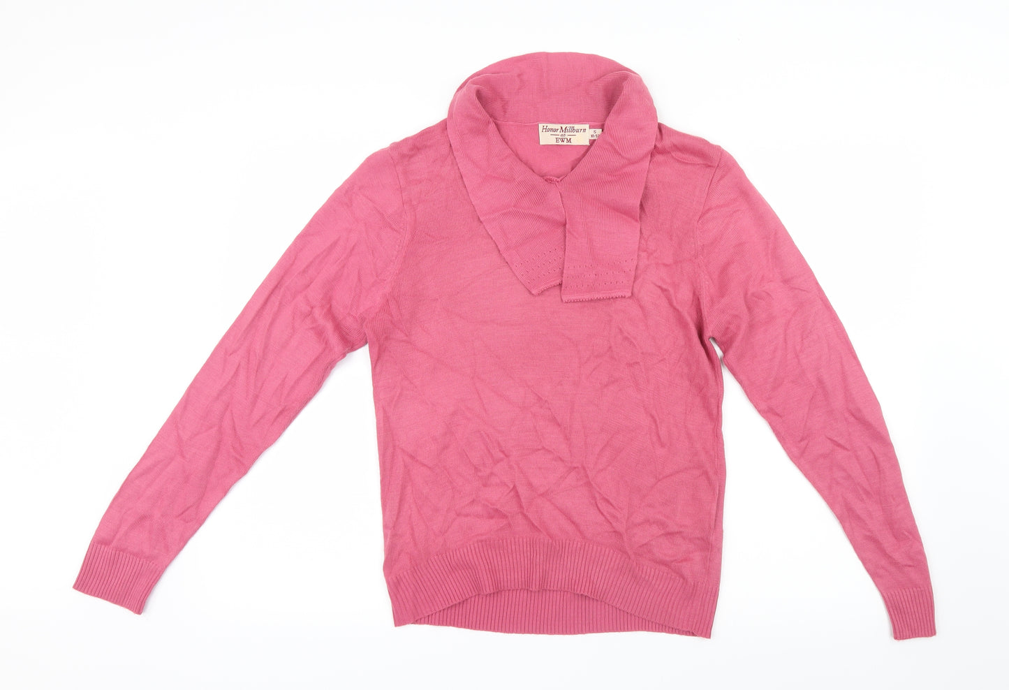 EWM Womens Pink  Knit Pullover Jumper Size 10