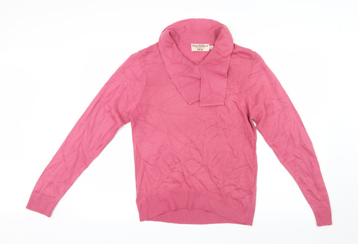 EWM Womens Pink Knit Pullover Jumper Size 10