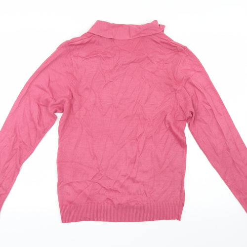 EWM Womens Pink  Knit Pullover Jumper Size 10