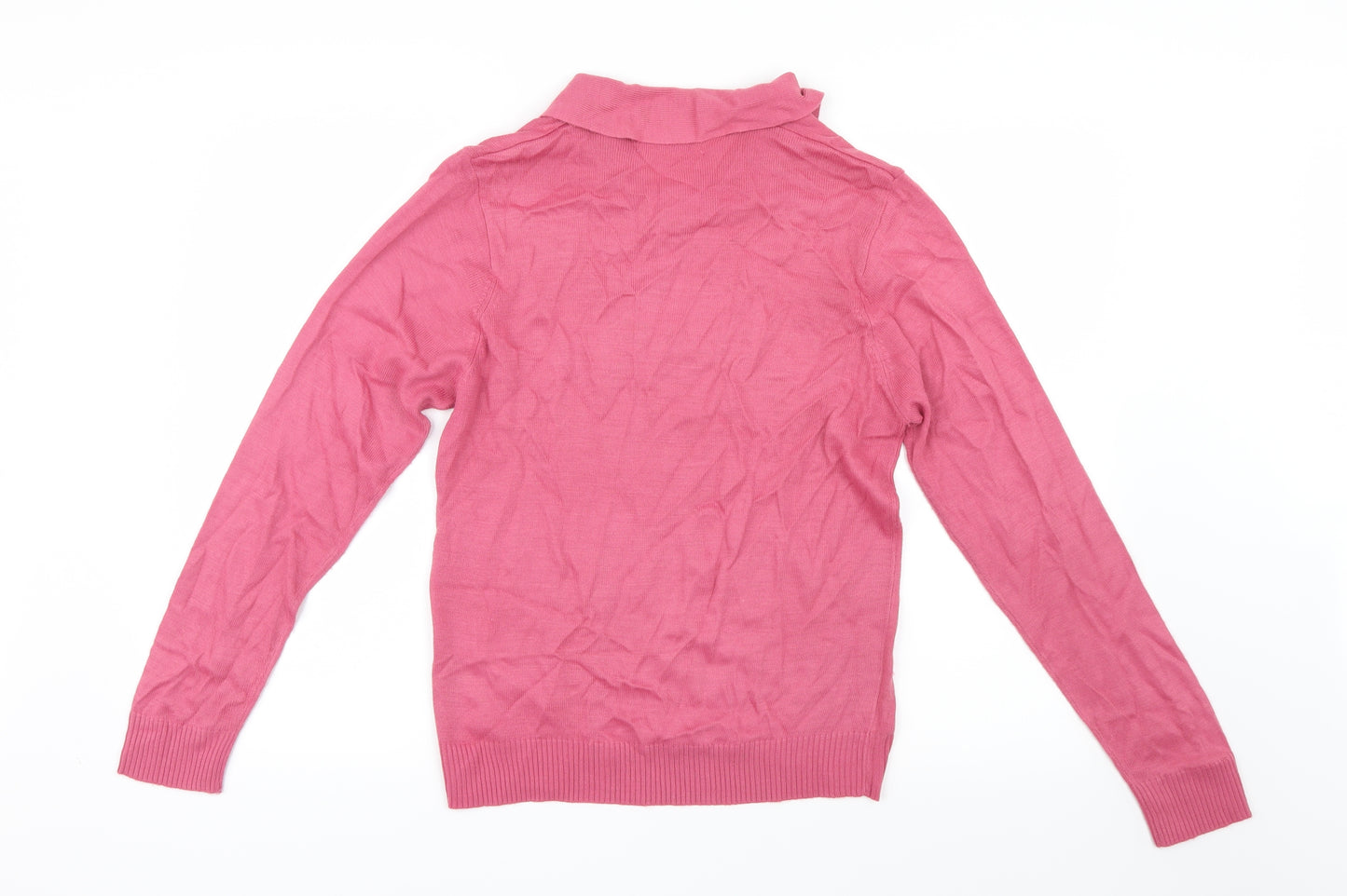 EWM Womens Pink  Knit Pullover Jumper Size 10