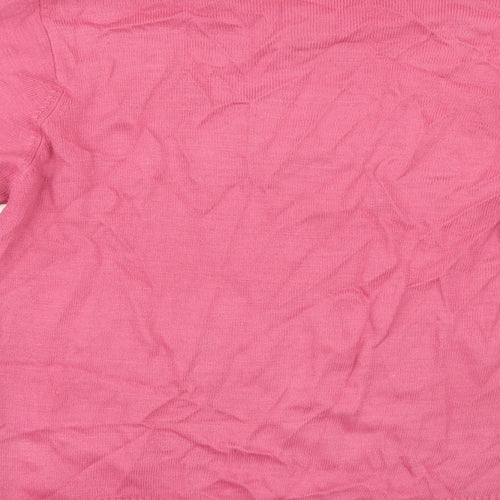 EWM Womens Pink  Knit Pullover Jumper Size 10