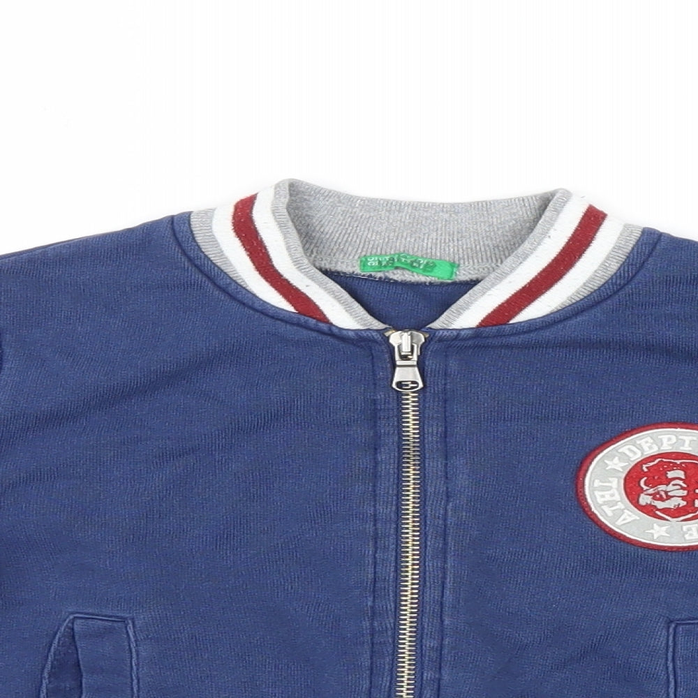 United Colors of Benetton Boys Blue   Jacket  Size 3 Years