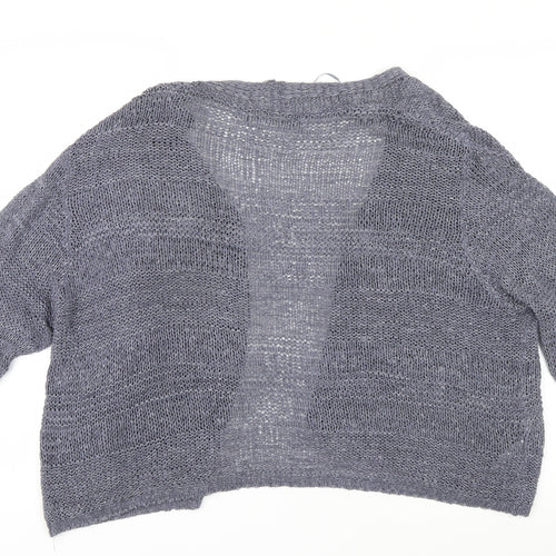 David Jones Womens Blue  Knit Cardigan Jumper Size L