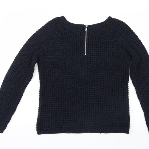 Only Womens Blue  Knit Pullover Jumper Size M