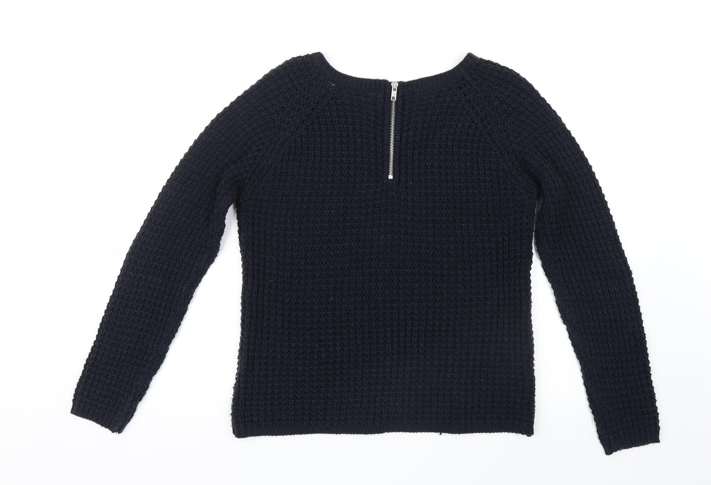 Only Womens Blue  Knit Pullover Jumper Size M