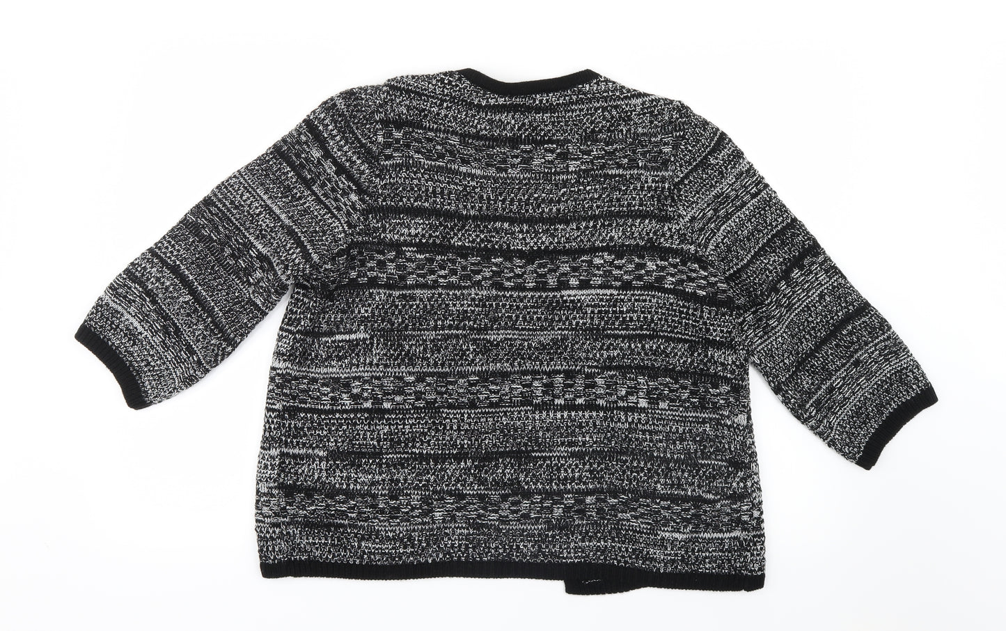 George Womens Black  Knit Cardigan Jumper Size 16