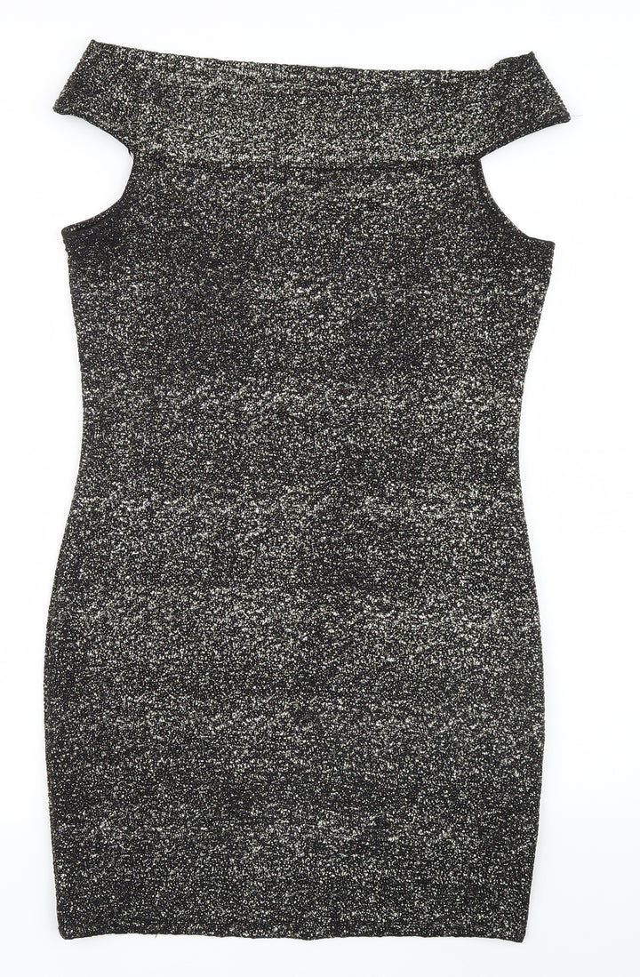 River Island Womens Gold   Bodycon  Size 14