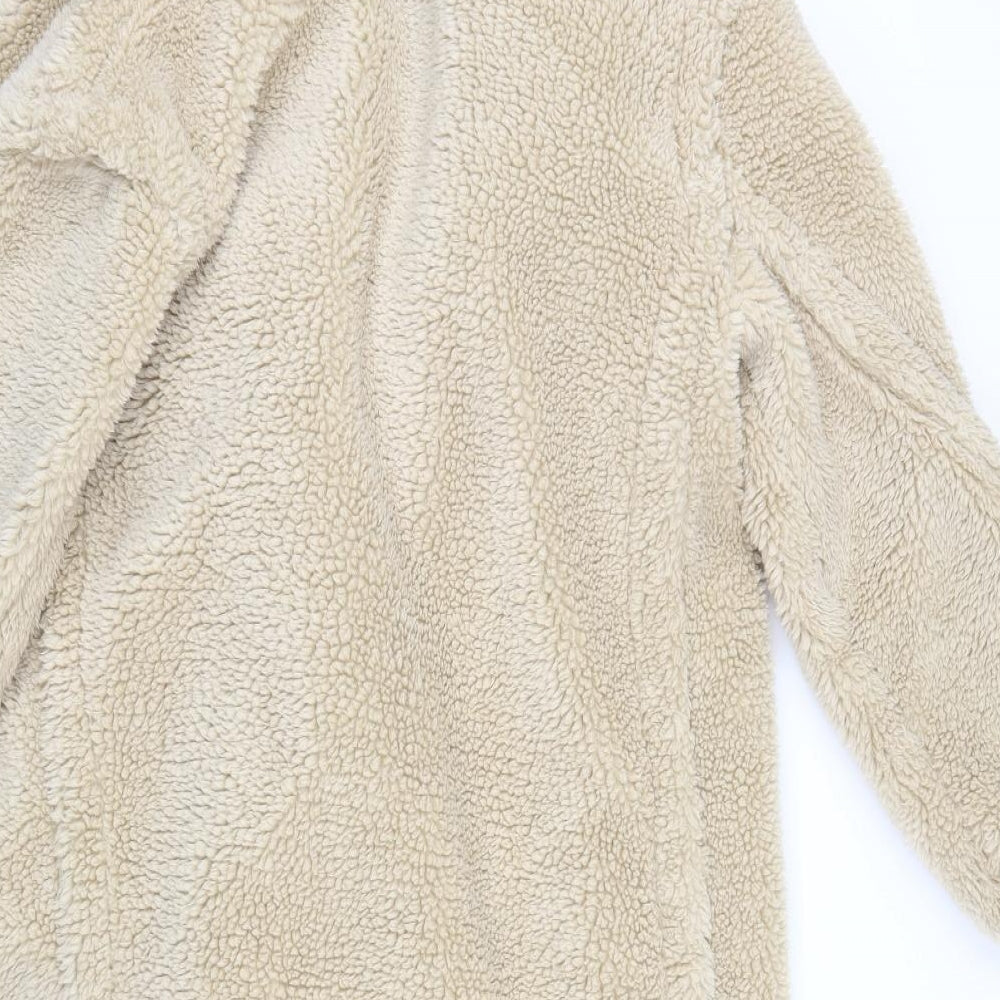 Quiz Womens Beige   Pea Coat Coat Size 12