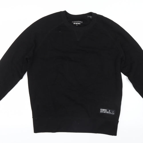 Eleven Paris Mens Black   Pullover Jumper Size M