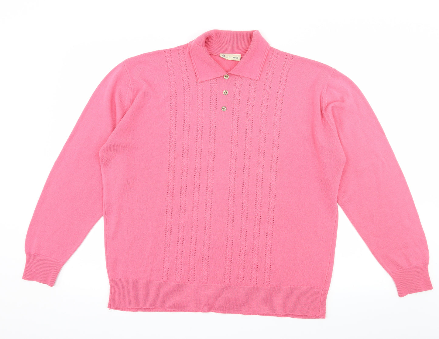 BHS Womens Pink  Knit Pullover Jumper Size 18
