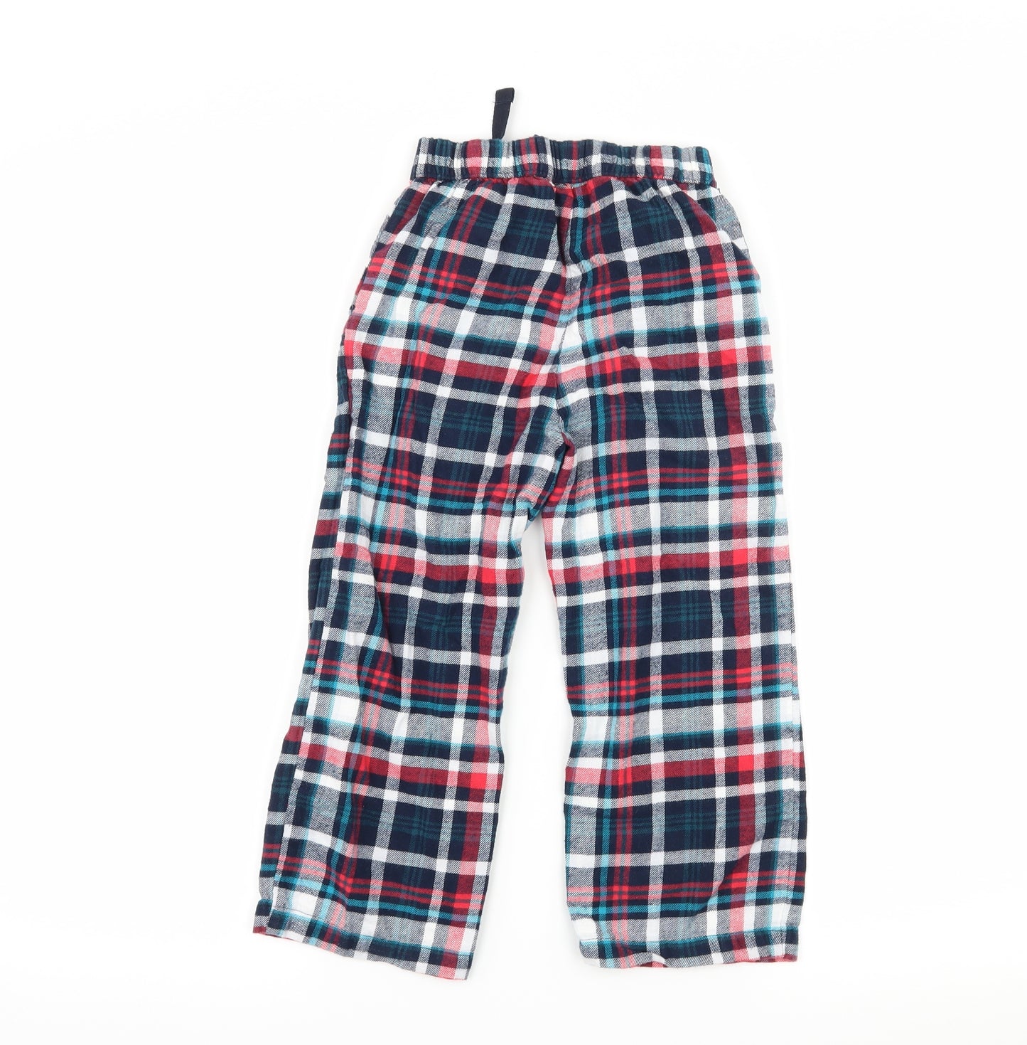 Debenhams Boys Blue Plaid Jersey  Pyjama Pants Size 3-4 Years