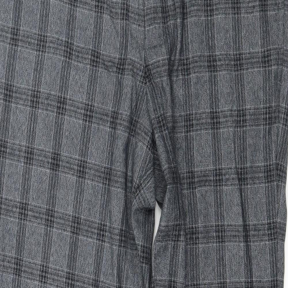 Primark Mens Grey Check  Trousers  Size 30 in L32 in