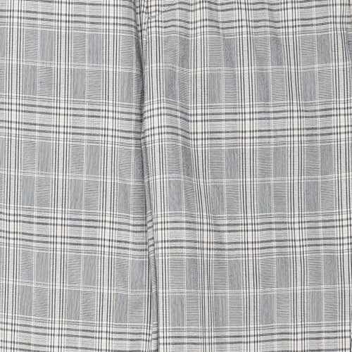H&M Mens Grey Check  Rain Trousers Trousers Size 30 in L27 in