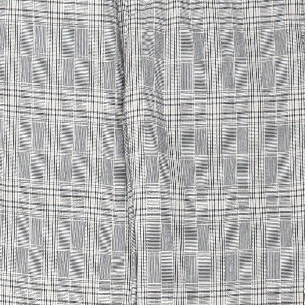 H&M Mens Grey Check  Rain Trousers Trousers Size 30 in L27 in