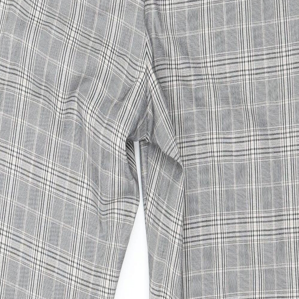 H&M Mens Grey Check  Rain Trousers Trousers Size 30 in L27 in