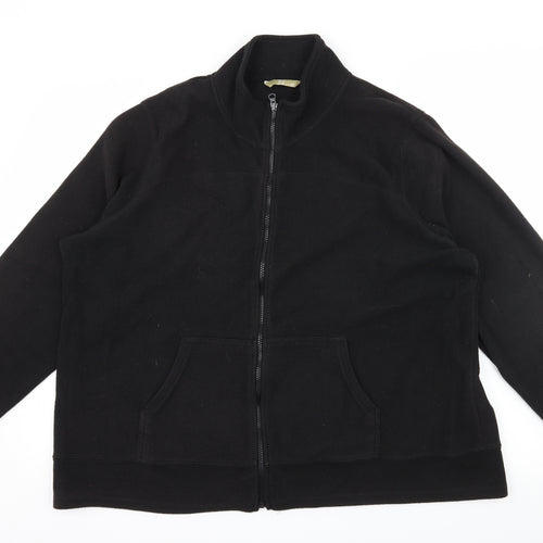 TU Womens Black  Fleece Jacket  Size 22