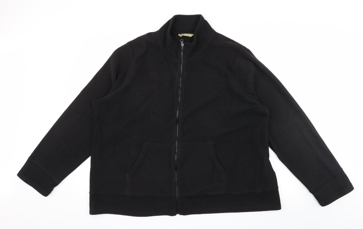 TU Womens Black  Fleece Jacket  Size 22