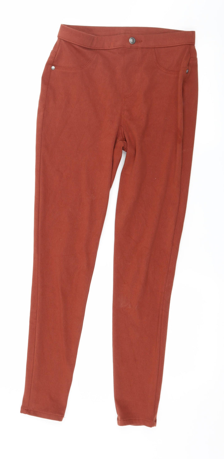 George Womens Brown Denim Jegging Jeans Size 8 L27 in