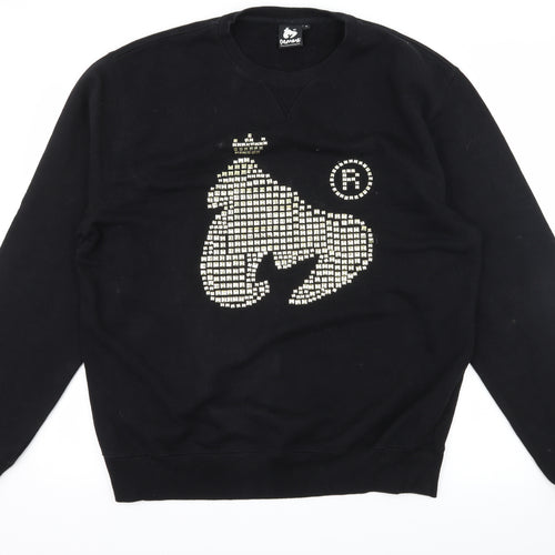 Money Mens Black  Jersey Pullover Sweatshirt Size XL