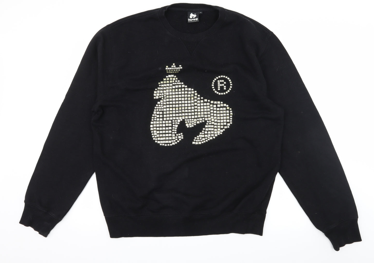 Money Mens Black  Jersey Pullover Sweatshirt Size XL