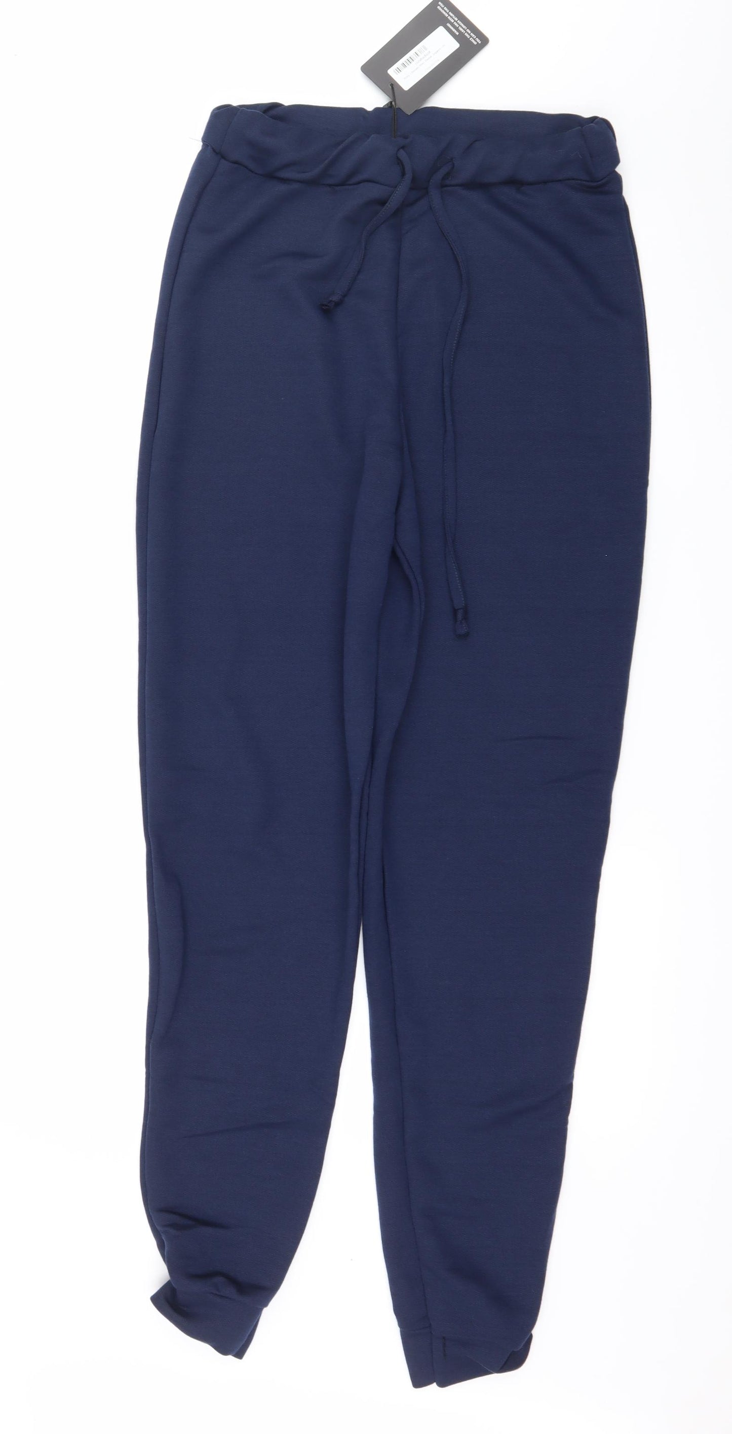 PRETTYLITTLETHING Womens Blue  Jersey Jogger Trousers Size 10 L21 in