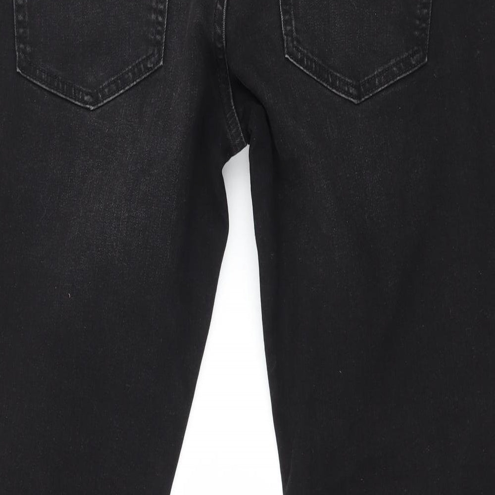 NEXT Mens Black  Denim Straight Jeans Size 32 in L27 in