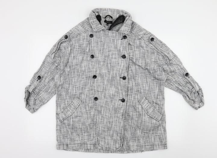 New Look Womens Grey Jacket Size 14