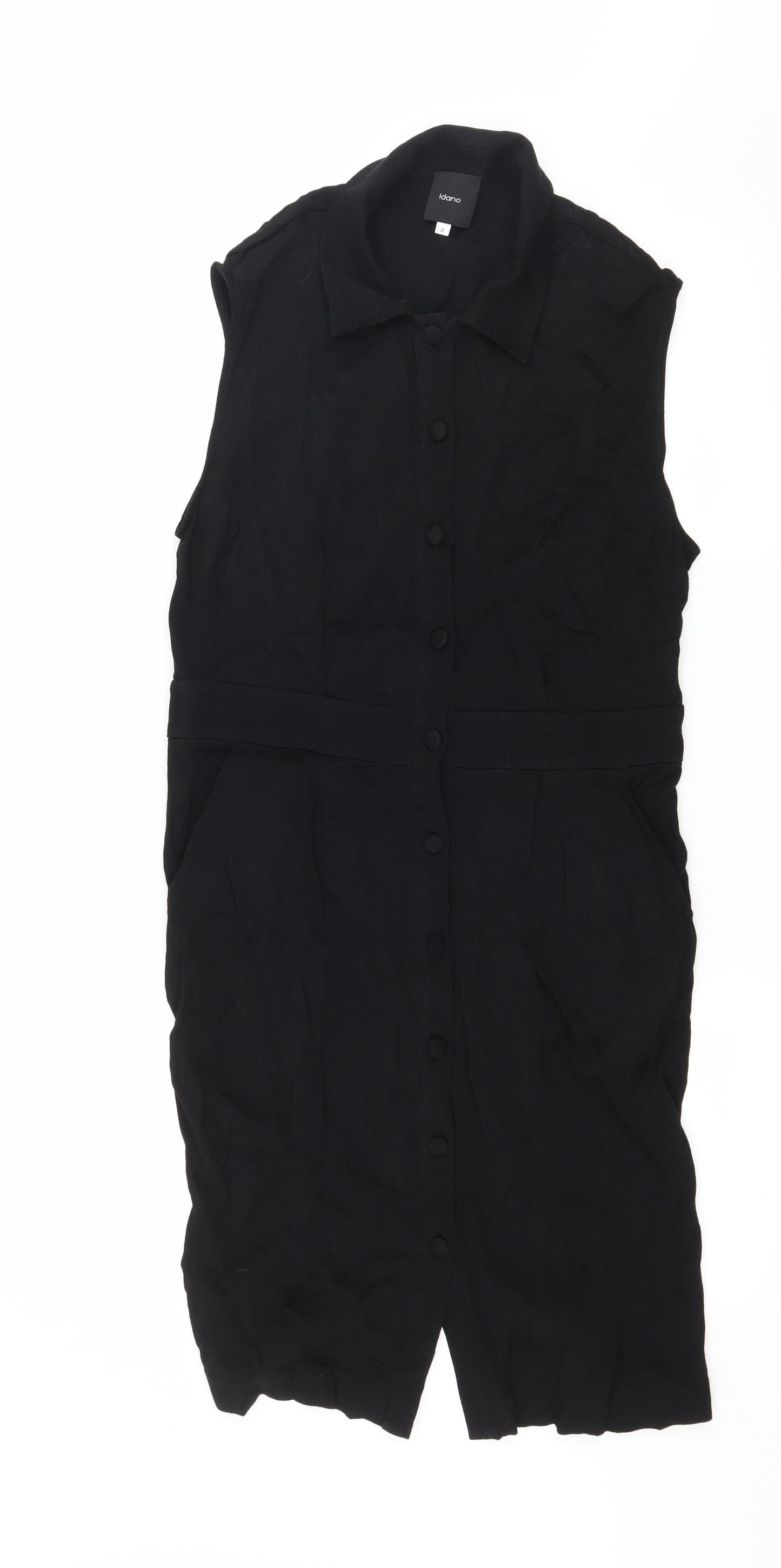 Idano Womens Black   Shirt Dress  Size M