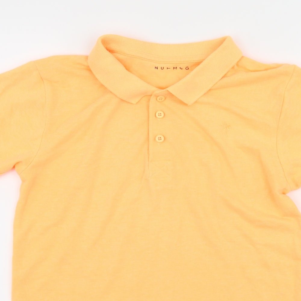 Nutmeg Boys Orange  Jersey Basic T-Shirt Size 12-13 Years