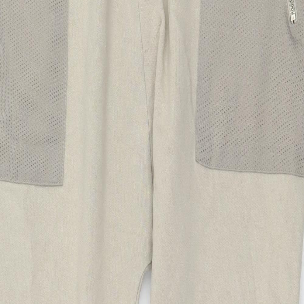 River Island Mens Ivory  Jersey Jogger Trousers Size M L29 in