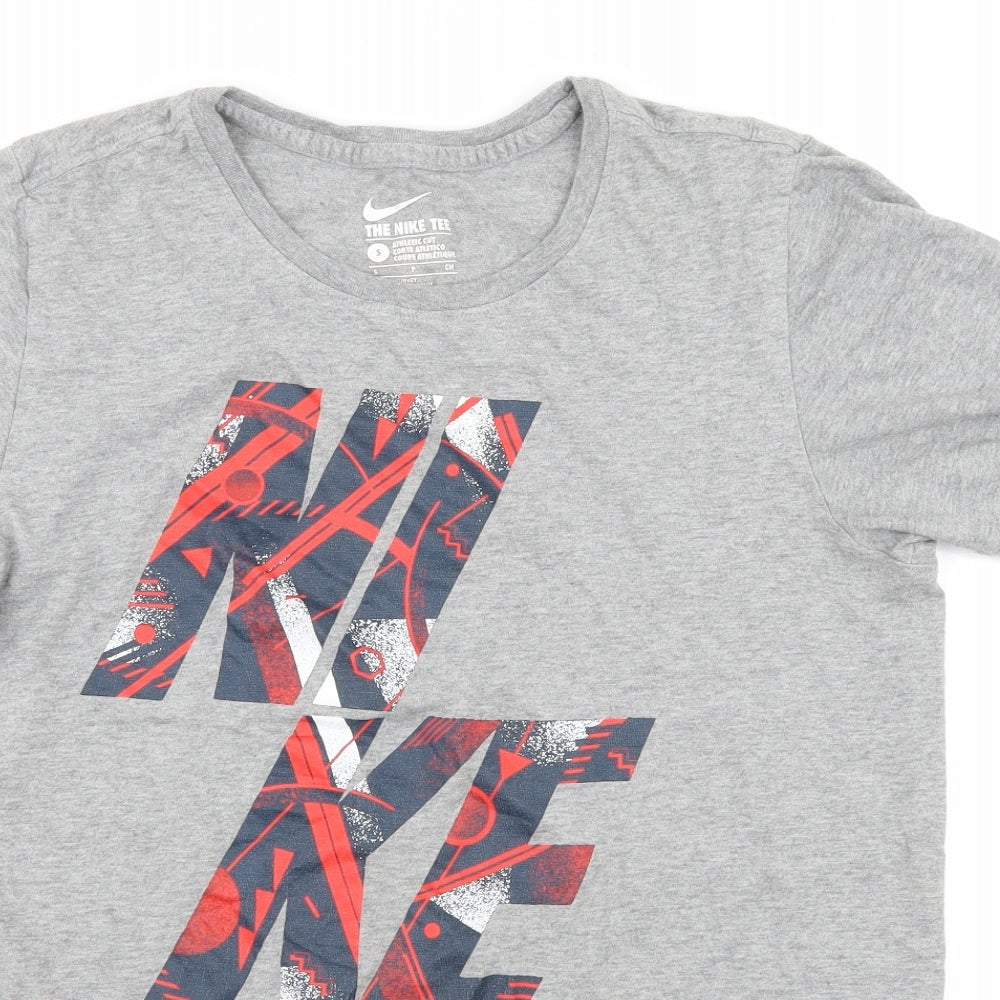 Nike Mens Grey  Jersey  T-Shirt Size S