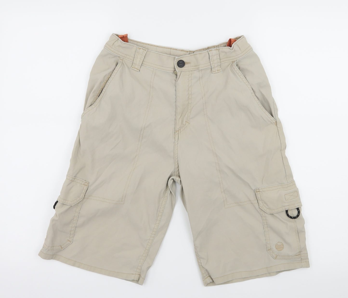 Preworn Boys Ivory   Cargo Shorts Size 14 Years