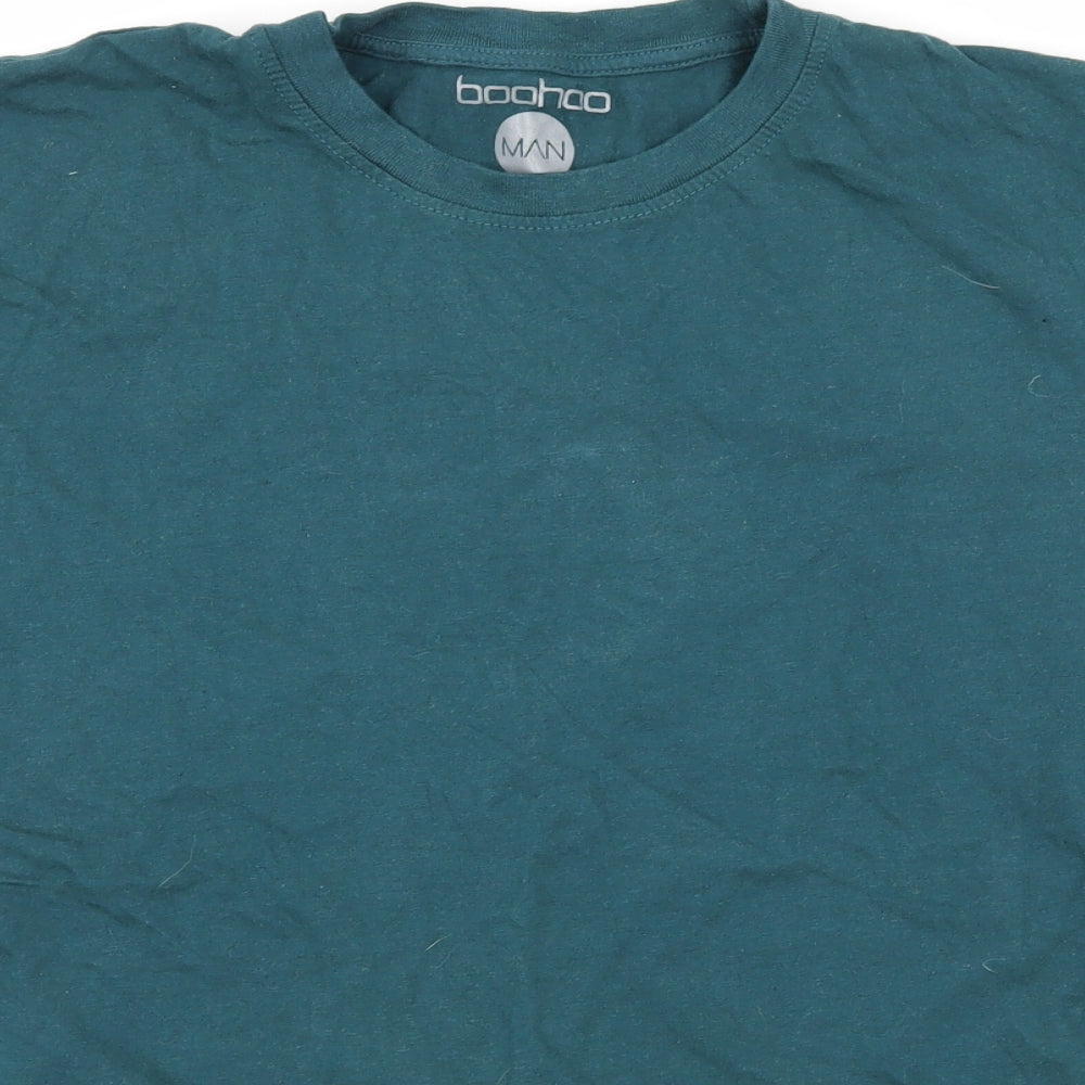 Boohoo Mens Blue  Jersey  T-Shirt Size M