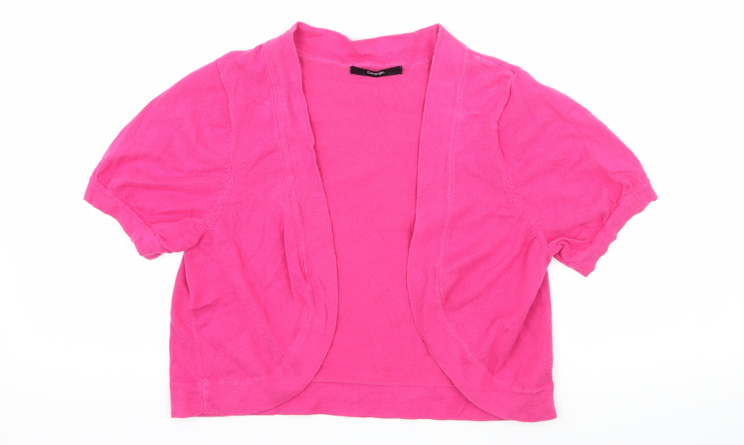 George Womens Pink  Knit Cardigan Jumper Size 14