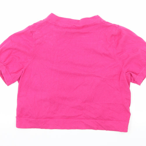 George Womens Pink  Knit Cardigan Jumper Size 14