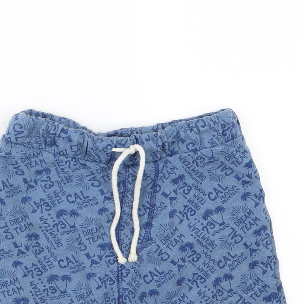Matalan Boys Blue  Jersey Sweat Shorts Size 6-7 Years