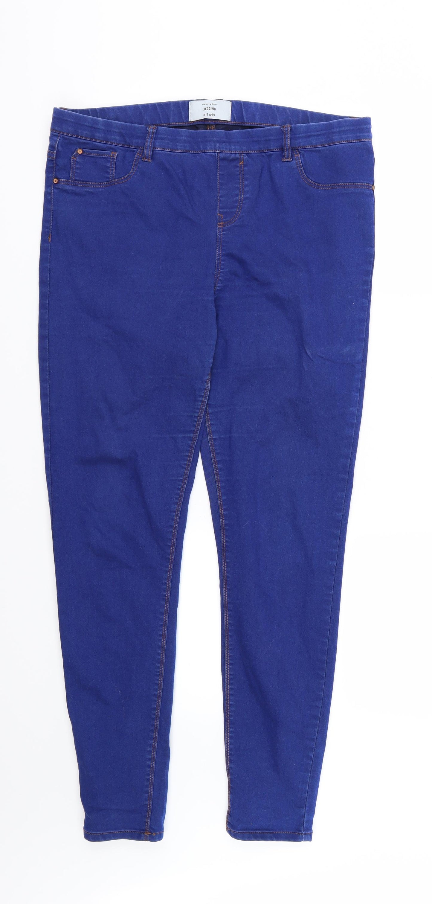 New Look Womens Blue  Denim Jegging Jeans Size 16 L30 in