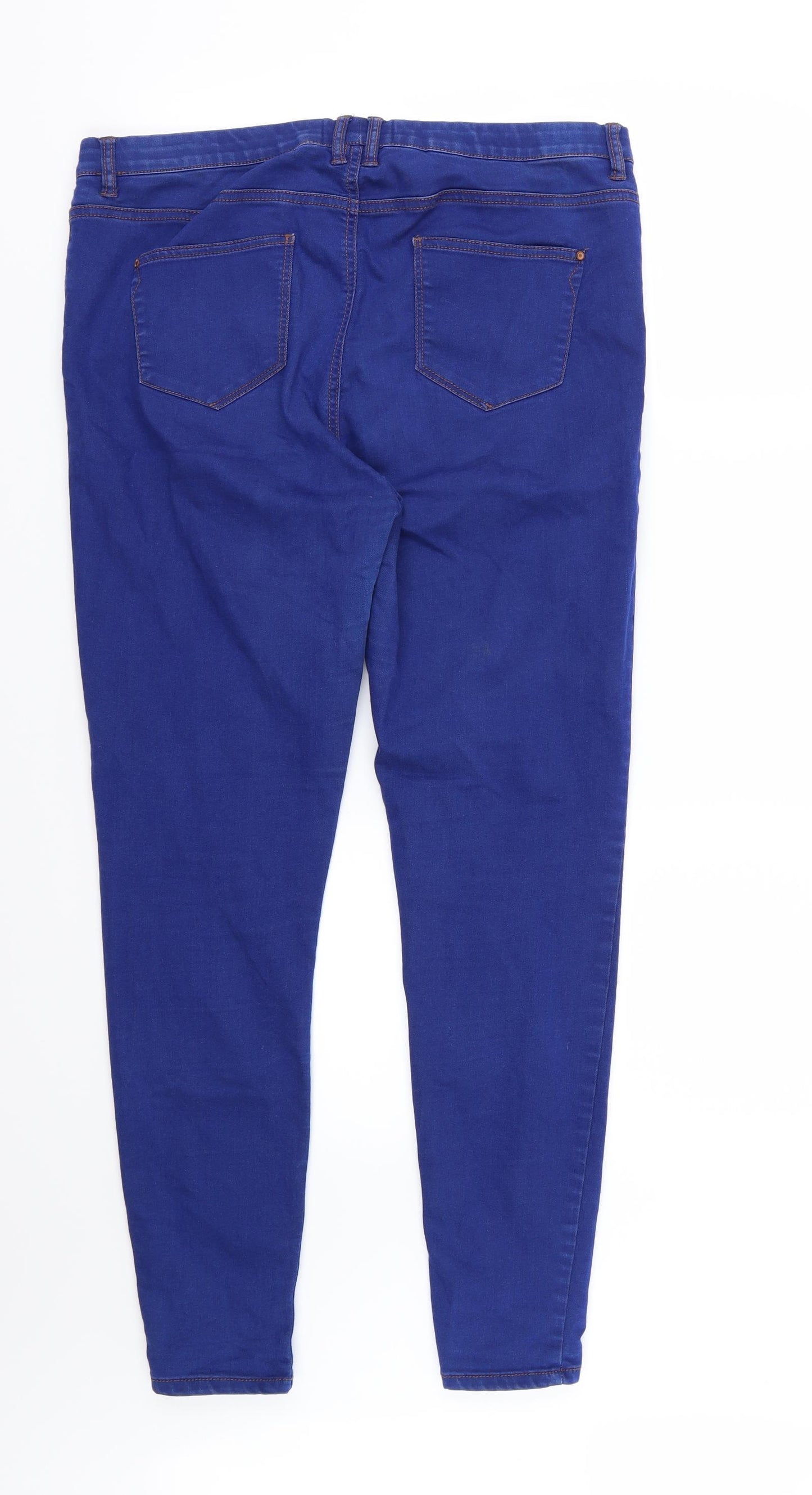New Look Womens Blue  Denim Jegging Jeans Size 16 L30 in