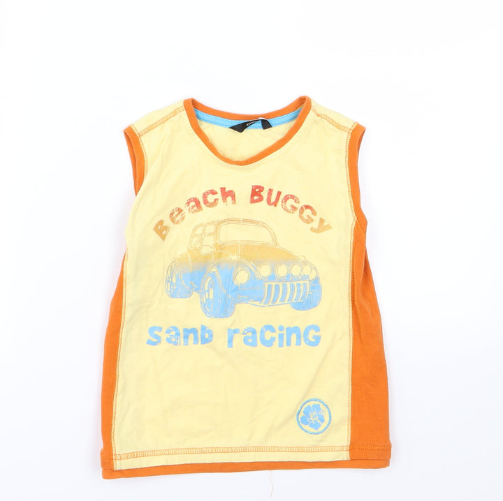 George Boys Yellow Jersey Basic Tank Size 4-5 Years - Beach Buggy