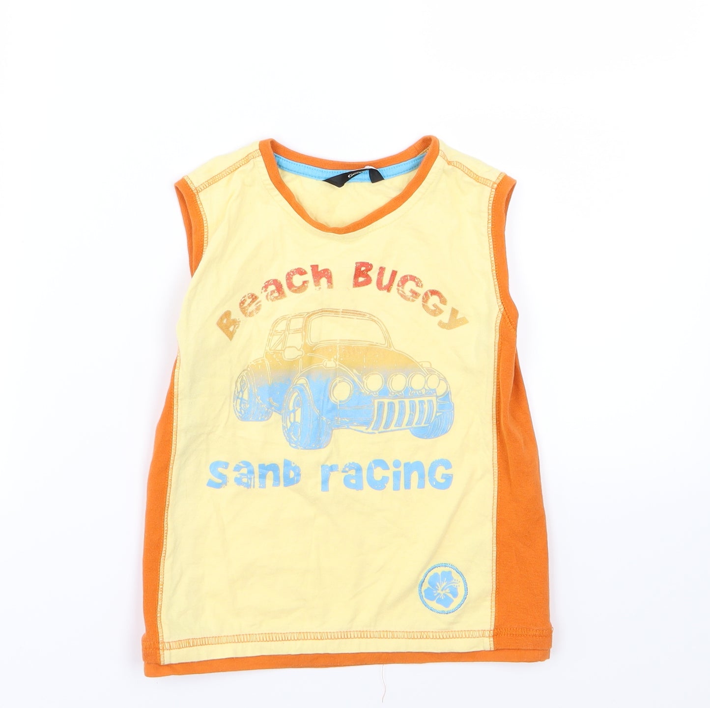 George Boys Yellow  Jersey Basic Tank Size 4-5 Years  - Beach Buggy
