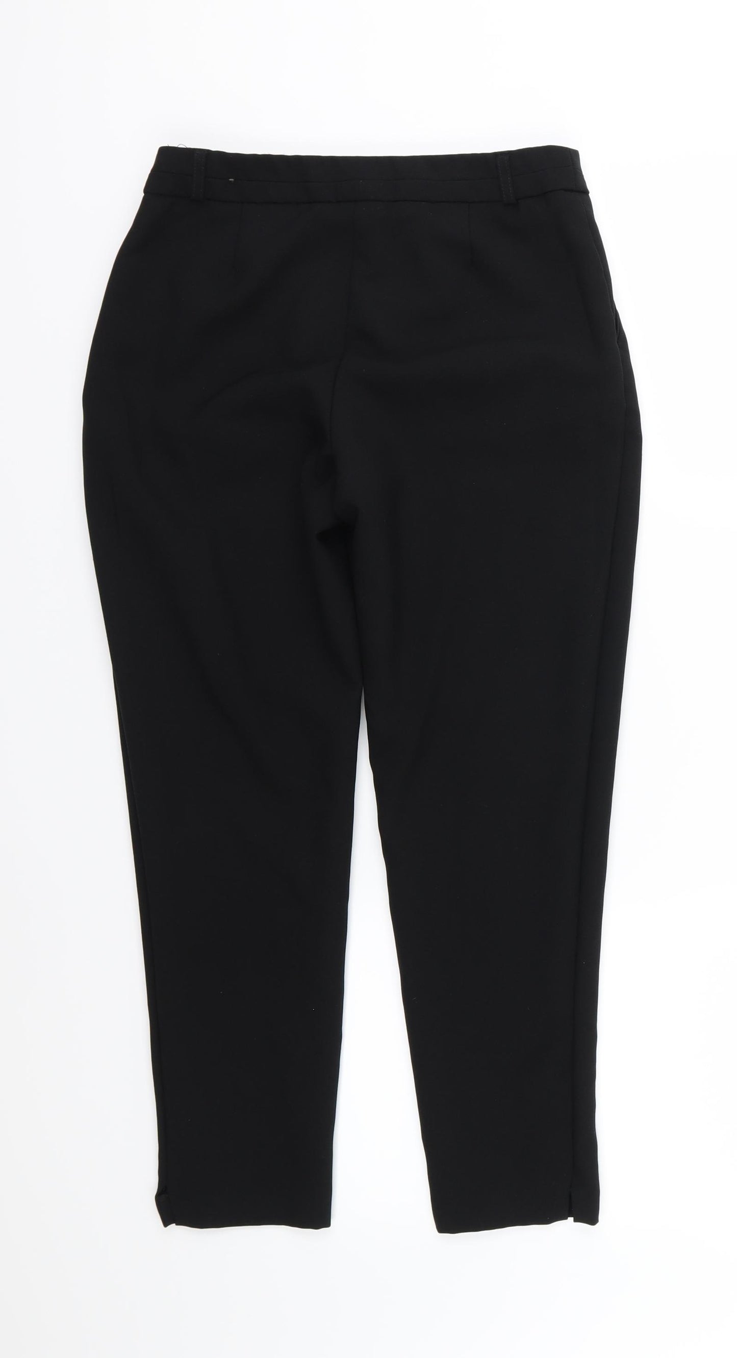 Primark Womens Black  Rayon Trousers  Size 8 L26 in