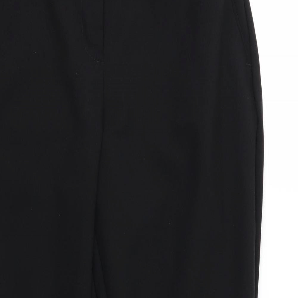 Primark Womens Black  Rayon Trousers  Size 8 L26 in