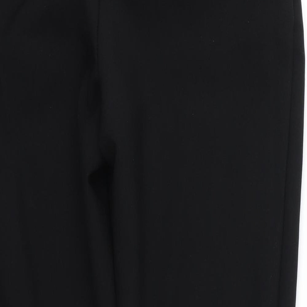 Primark Womens Black  Rayon Trousers  Size 8 L26 in