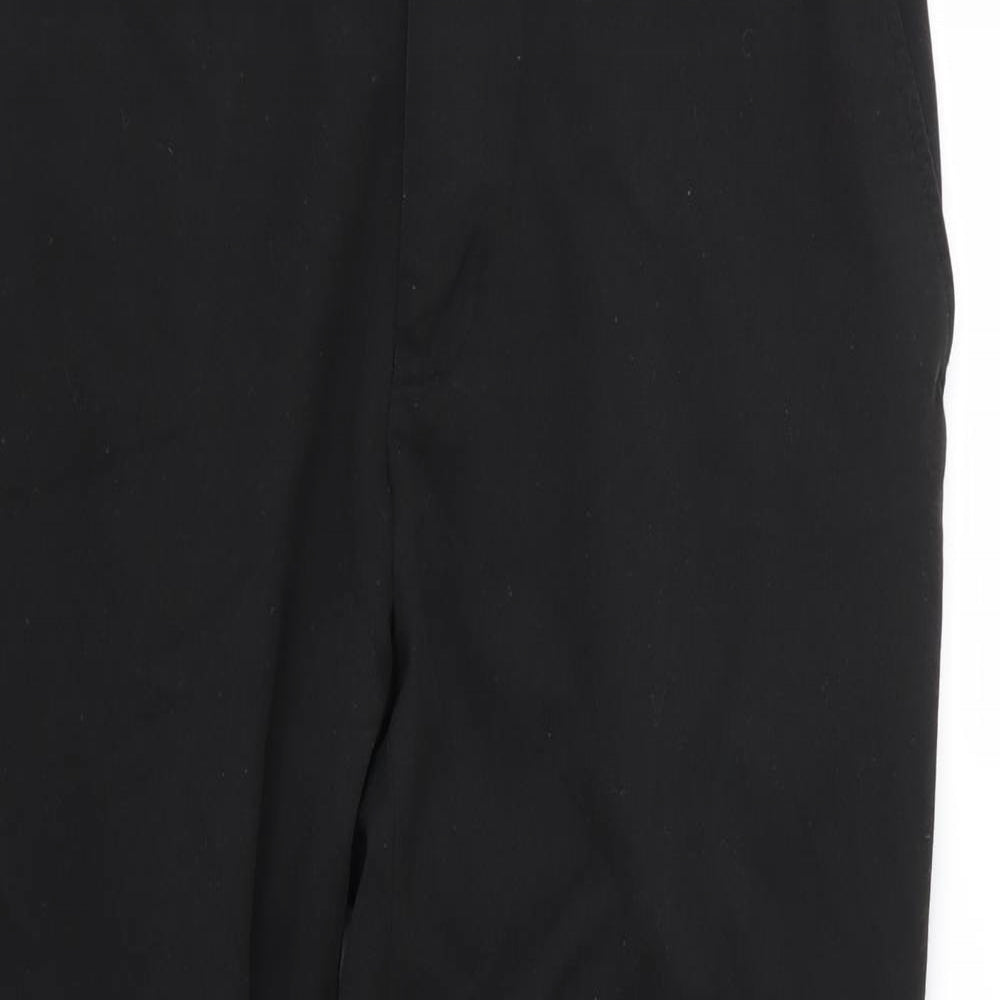George Mens Black  Rayon Trousers  Size 36 L29 in