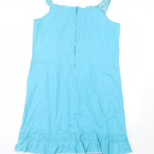 Faded Glory Womens Blue Floral  A-Line  Size XL
